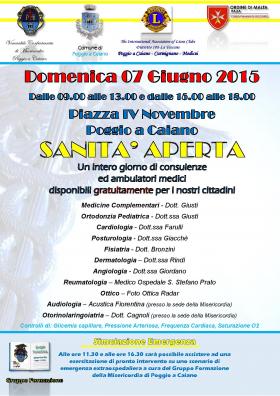 Sanit� aperta locandina